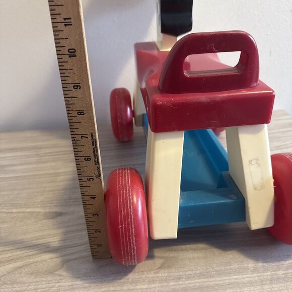 Vintage 1976 Fisher Price Riding Horse Toy 978 Pull Plastic Pony - Picture 5 of 8